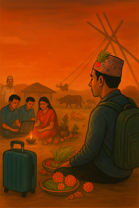 “परदेशीको दशै”